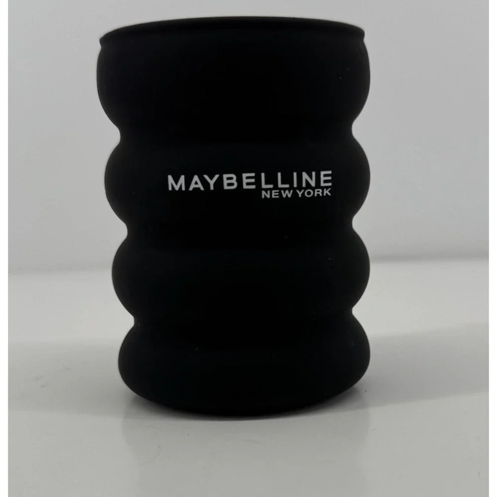 Maybelline New York Black Silicone Makeup Brush Holder Cup Organizer Vanity